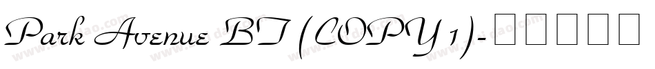 Park Avenue BT (COPY 1)字体转换